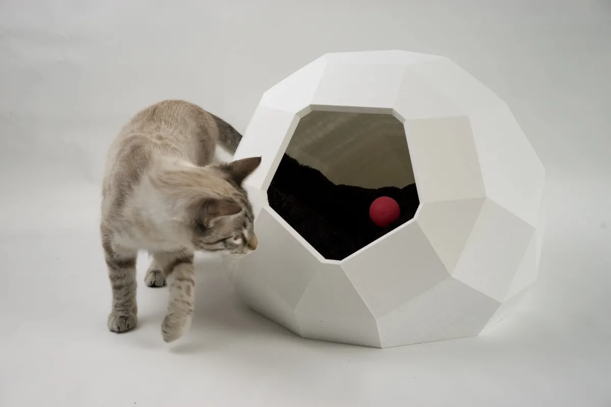 Meuble pour chat imprimé en 3D